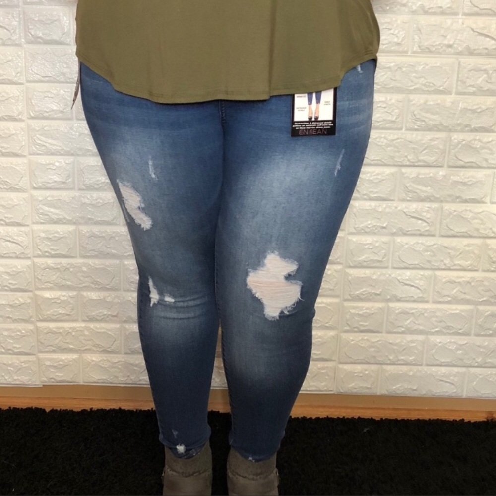 *3 for $30* Mid-Rise Distressed Skinny Jeans